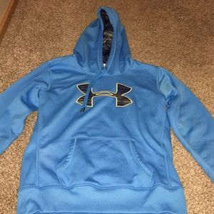 blue under armor sweatshirt!